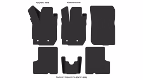 Interior mats for the Renault Duster 2015-2018 I generation EU Crossover restyling - Фото 2