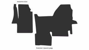 Interior mats for the Renault Mascott 1999-2010 I generation EU VAN - Фото 2