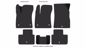 Interior mats for the Renault Talisman ZEN 2015-2022 EU Universal - Фото 4