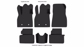 Interior mats for the Renault Duster 2024-… III generation EU Crossover - Фото 3