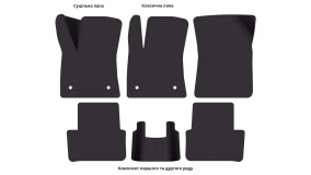 Interior mats for the Renault Megane 2016-2024 IV generation EU Universal Hybrid - Фото 3