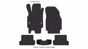 Interior mats for the Renault Megane CC 2010-2016 III generation EU Cabriolet (Coupe) - Фото 2