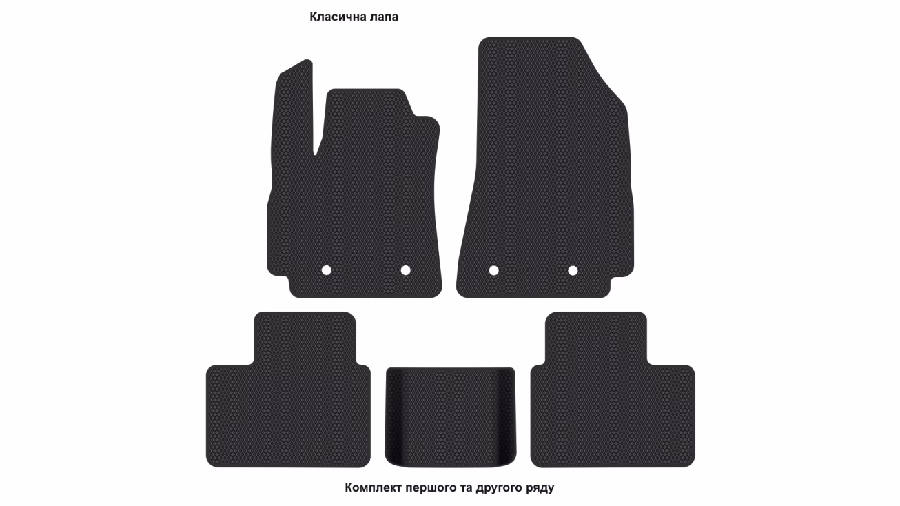 Interior mats for the Renault Arkana (CMF-B) 2019-… I generation EU Crossover Hybrid (E-Tech) - Фото 2
