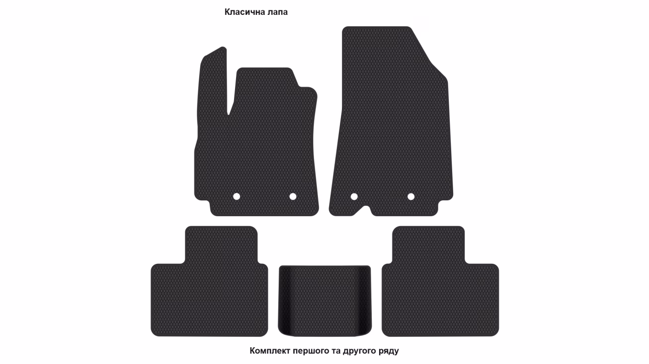 Interior mats for the Renault Arkana (CMF-B) 2019-… I generation EU Crossover Hybrid (MHEV) - Фото 2