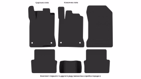 Interior mats for the Renault Laguna T 2007-2015 III generation EU Universal - Фото 4