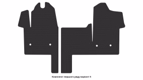 Interior mats for the Renault Master 2010-2014 III generation EU VAN pre-restyling - Фото 3