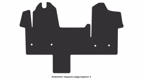 Interior mats for the Renault Master 2010-2014 III generation EU VAN pre-restyling - Фото 4