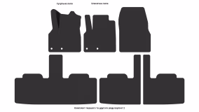 Interior mats for the Renault Espace JK 2002-2015 IV generation EU Minivan 7-seater - Фото 5