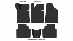 Interior mats for the Renault SaFrane 1992-2000 I generation EU Liftback - Фото 2