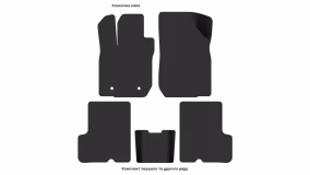 Interior mats for the Renault Logan 2004-2012 I generation EU Sedan - Фото 3