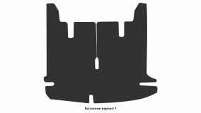 Interior mats for the Renault Lodgy 2012-… I generation EU Minivan 7-seater - Фото 3