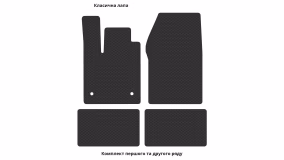 Interior mats for the Renault Twingo 2007-2014 II generation EU Hatchback - Фото 3