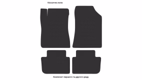 Interior mats for the Renault Vel Satis 2001-2009 I generation EU Hatchback - Фото 3