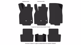 Interior mats for the Renault Megane 2008-2014 III generation EU Universal pre-restyling - Фото 6