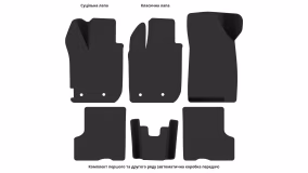 Interior mats for the Renault Duster 2018-2024 II generation EU Crossover - Фото 3