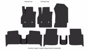 Interior mats for the Renault Zoé (ZE) 2012-2017 I generation EU Hatchback - Фото 4