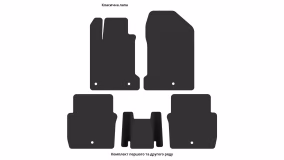 Interior mats for the Renault Latitude 2010-2015 I generation EU Sedan - Фото 4