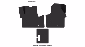 Interior mats for the Renault Trafic 2014-… III generation EU VAN 5-door - Фото 4