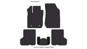 Interior mats for the Renault Sandero (B90) 2007-2012 I generation EU Hatchback - Фото 3