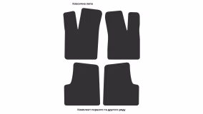 Interior mats for the Renault Twingo 1992-2007 I generation EU Hatchback - Фото 2