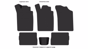 Interior mats for the Renault Symbol 1999-2008 I generation EU Sedan - Фото 3