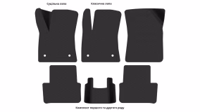 Interior mats for the Renault Megane 2016-2024 IV generation EU Universal - Фото 3