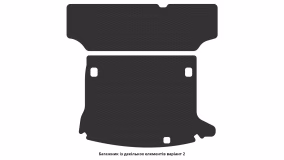Interior mats for the Renault Logan MCV 2004-2012 I generation EU Universal 5-seater - Фото 2