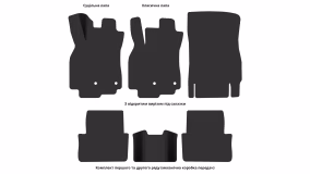 Interior mats for the Renault Megane BOSE 2008-2016 III generation EU Universal - Фото 5