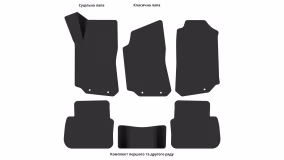Interior mats for the Saab 9-5 I 1997-2010 I generation EU Universal - Фото 2