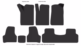 Interior mats for the Samand Samand XL 2002-… I generation EU Sedan - Фото 3