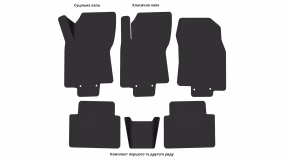 Interior mats for the Samsung QM6 2016-2024 II generation KR Crossover - Фото 3