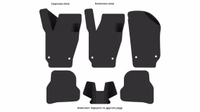 Interior mats for the Seat Ibiza 6J 2008-2012 IV generation EU Hatchback pre-restyling 5-door - Фото 3