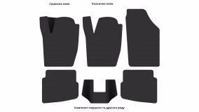 Interior mats for the Seat Córdoba 6L 2006-2008 II generation EU Sedan restyling - Фото 4