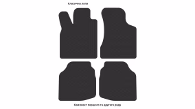 Interior mats for the Seat Ibiza 6K 1993-2002 II generation EU Hatchback 5-door - Фото 2