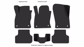 Interior mats for the Seat Leon 5F 2012-2016 III generation EU Universal pre-restyling - Фото 3