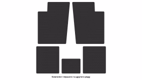 Interior mats for the Seat Ibiza 1984-1993 I generation EU Universal - Фото 2