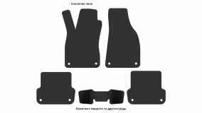 Interior mats for the Seat Exeo ST 2008-2013 I generation EU Universal - Фото 3