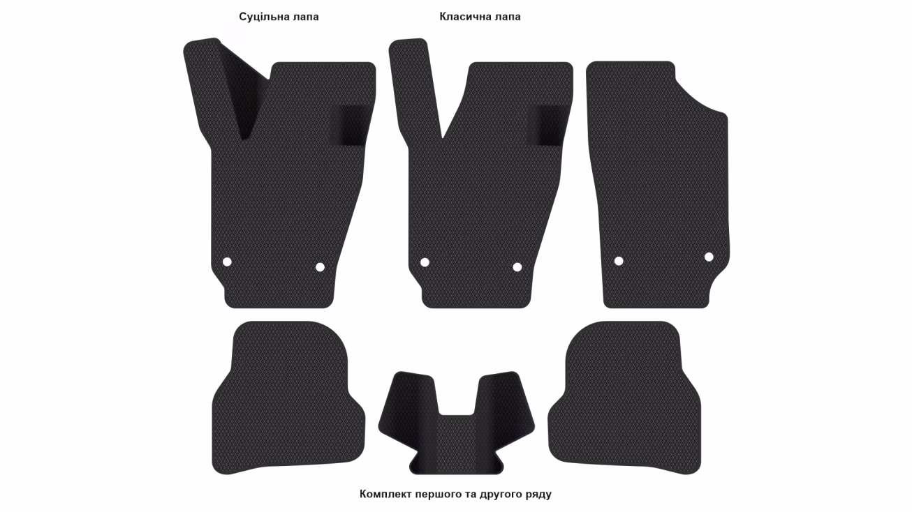 Interior mats for the Seat Ibiza 6J 2008-2017 IV generation EU Hatchback 3-door - Фото 2