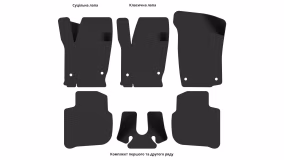 Interior mats for the Skoda Rapid 2012-2023 I generation EU Liftback - Фото 4