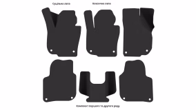 Interior mats for the Skoda Superb B6 2008-2015 II generation EU Universal - Фото 6