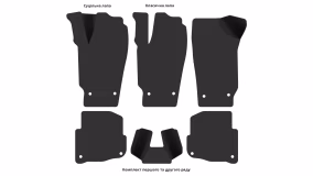 Interior mats for the Skoda Fabia 6Y 2000-2004 I generation EU Universal pre-restyling - Фото 6