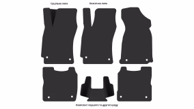 Interior mats for the Skoda Superb B5 2001-2008 I generation EU Sedan - Фото 3