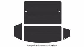 Interior mats for the Skoda Kodiaq 2016-2021 I generation EU Crossover 7-seater - Фото 3