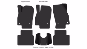 Interior mats for the Skoda Kamiq 2019-… I generation EU Crossover - Фото 3