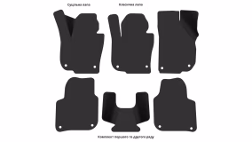 Interior mats for the Skoda Superb B6 2008-2013 II generation EU Liftback pre-restyling - Фото 4