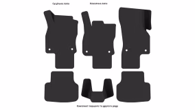 Interior mats for the Skoda Octavia A7 2013-2017 III generation EU Universal pre-restyling - Фото 7