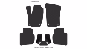 Interior mats for the Skoda Rapid Spaceback 2012-2023 I generation EU Hatchback - Фото 2