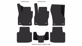 Interior mats for the Skoda Superb B8 2015-2024 III generation EU Universal - Фото 4