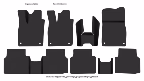 Interior mats for the Skoda Enyaq iV 2020-… I generation EU Crossover - Фото 2