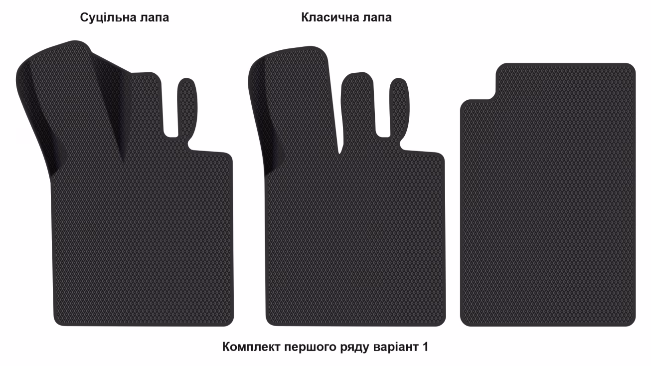 Interior mats for the Smart Fortwo (A451) 2007-2014 II generation EU Cabriolet - Фото 2